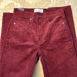 GAP women’s Corduroy Pants - Deep Red